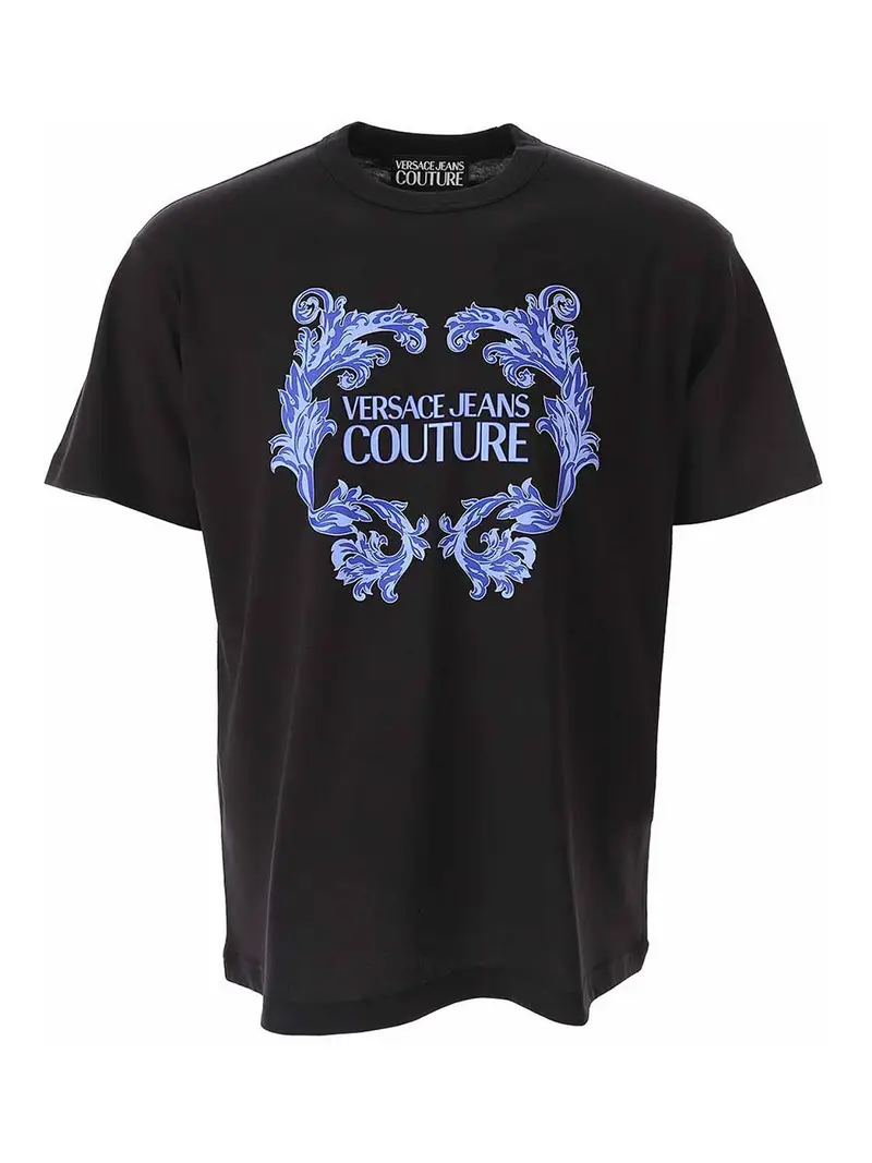 Logo Baroque Tshirt Nero