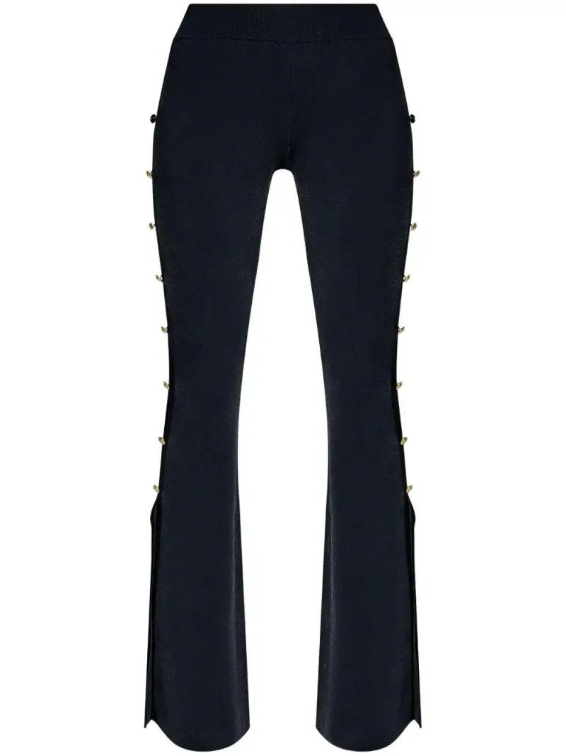 Pantalone nero cut-out laterali