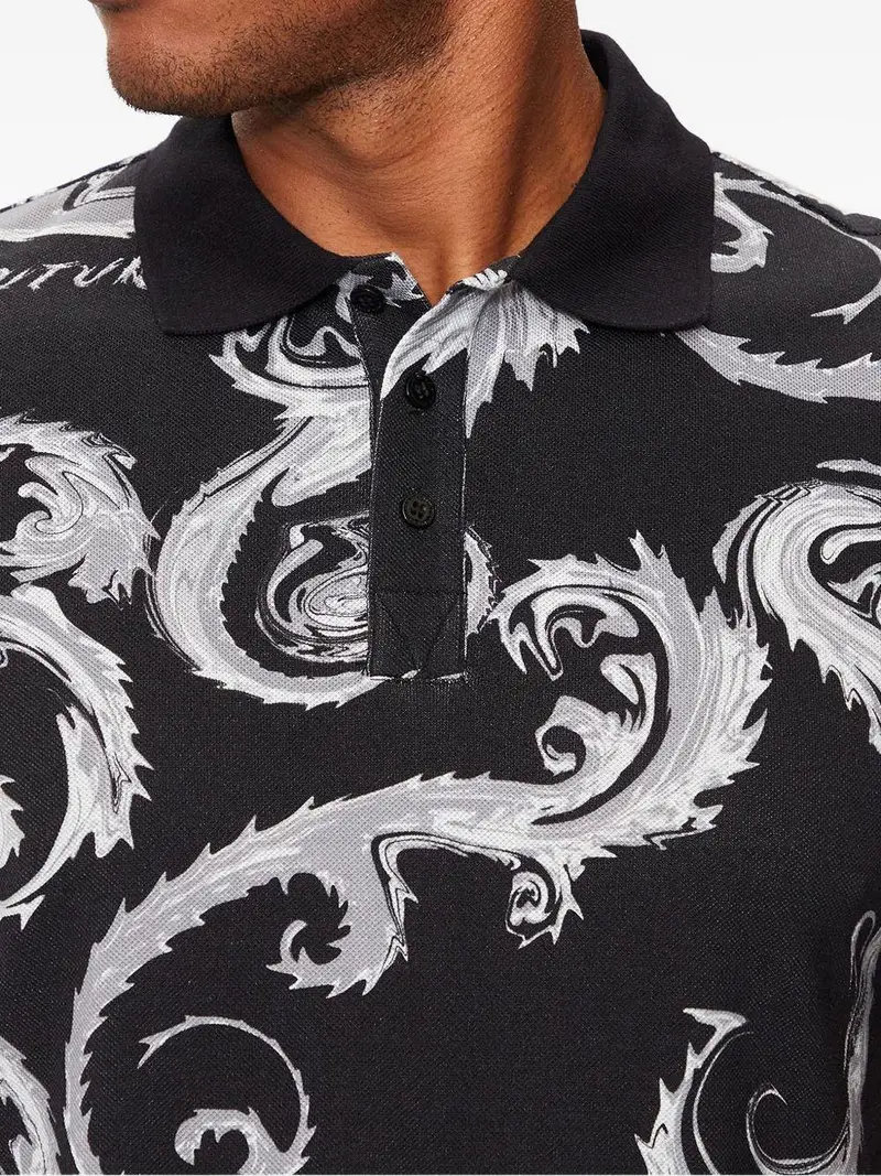 Versace Jeans Polo Nero 2533863 miniatura 3