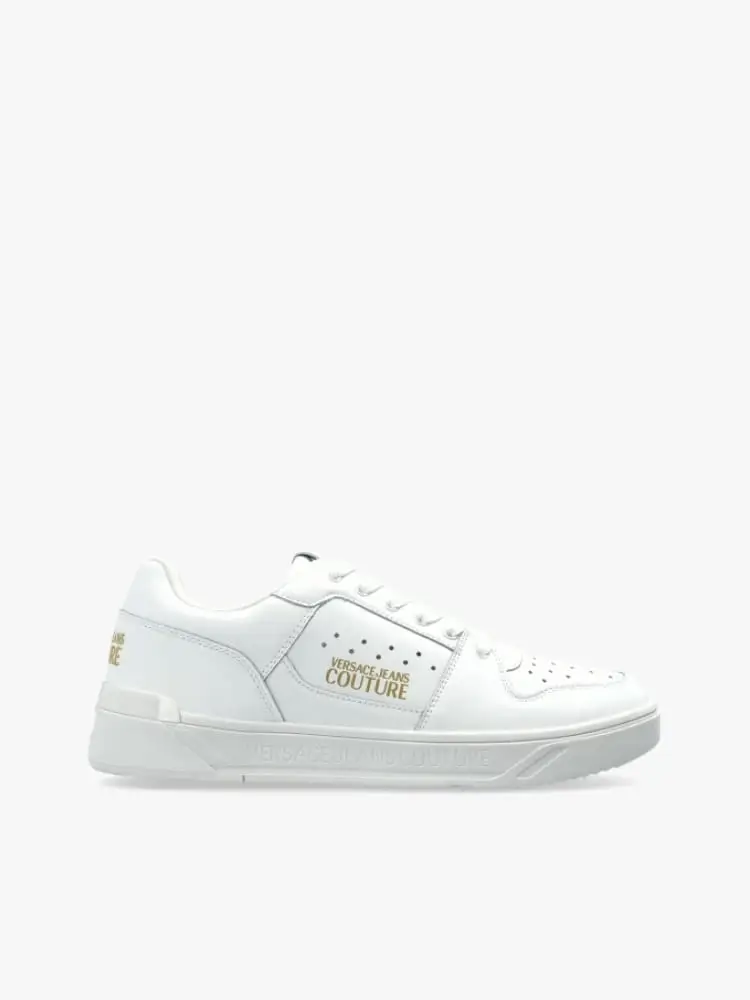 sneakers court in ecopelle bianca con logo