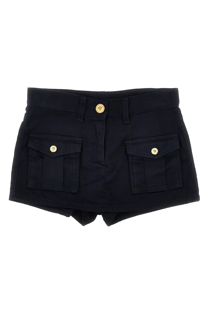 Short Gabardine Blu