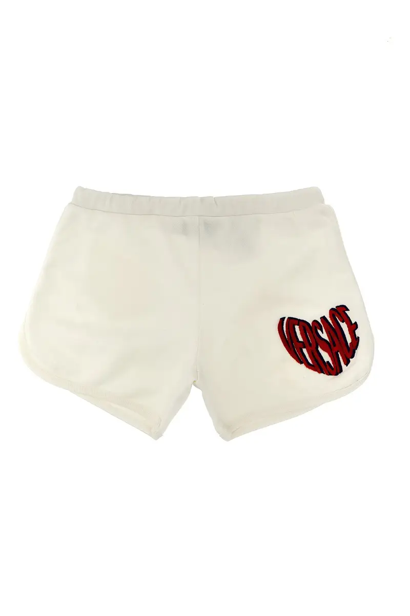 Short Ricamo Logo Bianco