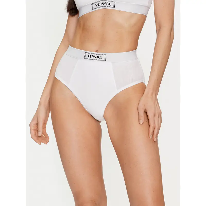 Mutande classiche a vita alta 1013505 Bianco