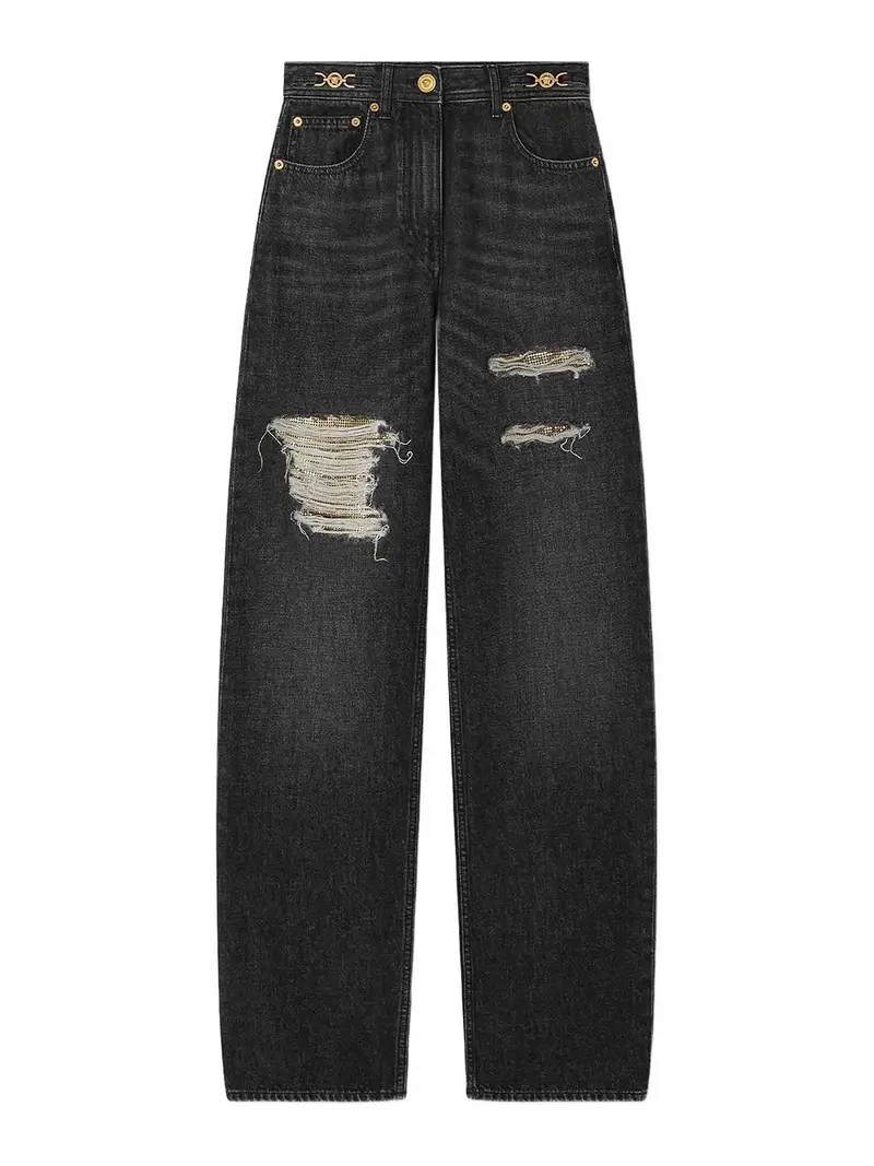 Pantalone in denim Nero