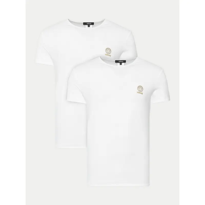 Set di 2 T-shirt AU10193 1A10011 Bianco Slim Fit