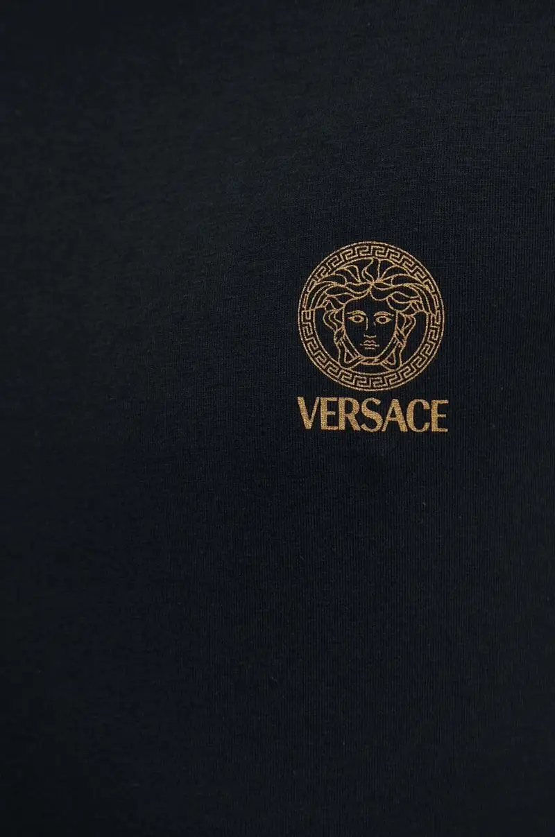 Versace T-shirt Uomo Nero 3262441 miniatura 5