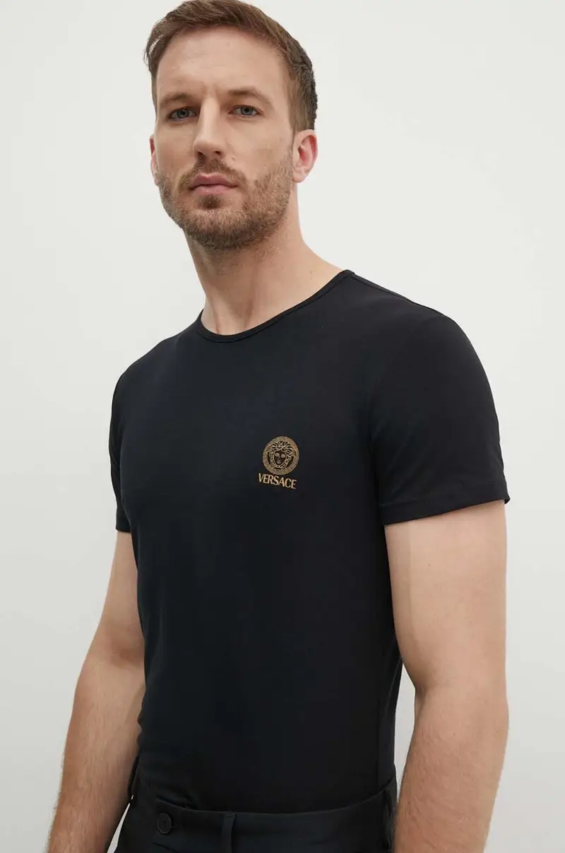 Versace T-shirt Uomo Nero 3262441