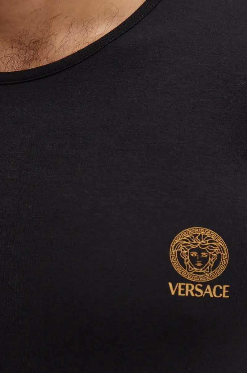 Versace T-shirt Uomo Nero 3830290 miniatura 5