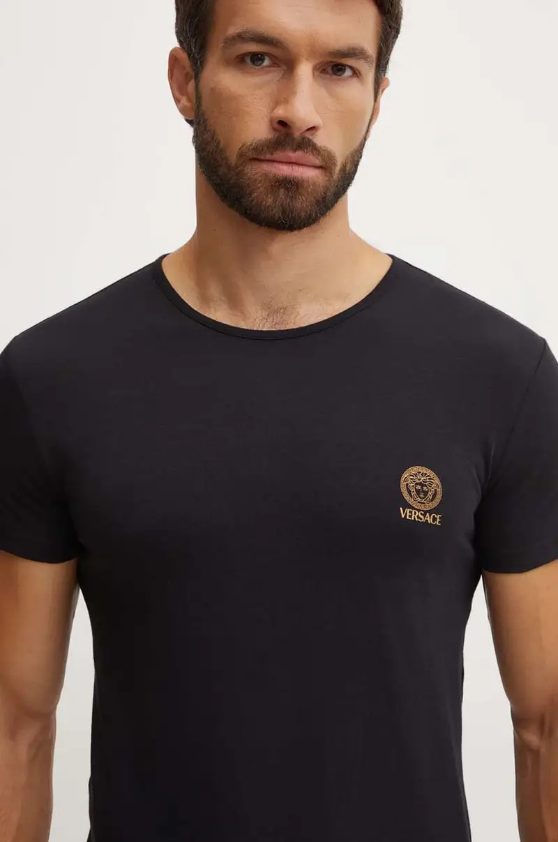 Versace T-shirt Uomo Nero 3830290