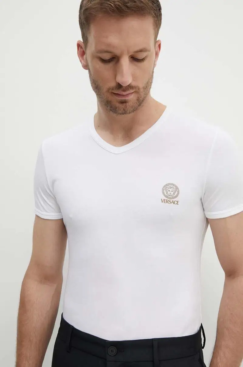 Versace T-shirt Uomo Bianco 3527421 miniatura 4