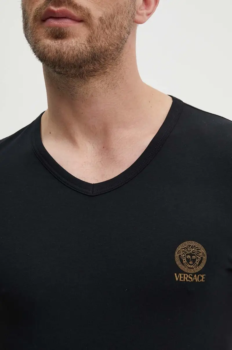 Versace T-shirt Uomo Nero 3527606 miniatura 5