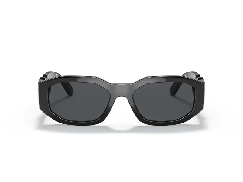 Versace Unisex VE4361 536087 Occhiali da sole Nylon Nero Grigio Geometrica Normale miniatura 3