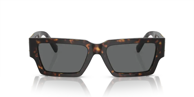 Versace Unisex VE4459 108/87 Occhiali da sole Acetato Tartaruga Grigio Squadrata Normale miniatura 2