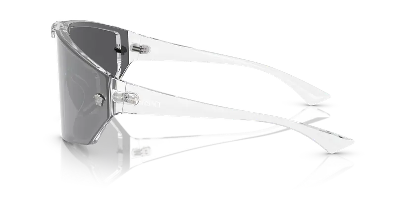 Versace Unisex VE4461 148/6V Occhiali da sole Iniettato Trasparente Blu Geometrica Normale miniatura 3