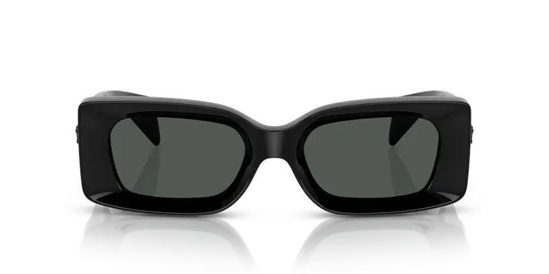 Versace Unisex VE4474U GB1/87 Occhiali da sole Iniettato Nero Grigio Squadrata Normale miniatura 2