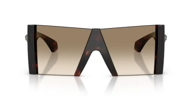 Unisex Versace VE4515 5217T5 Occhiali da sole Iniettato Tartaruga Marrone Squadrata Normale Sfumato miniatura 3