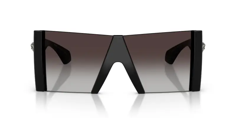 Unisex Versace VE4515 GB1/8G Occhiali da sole Iniettato Nero Grigio Squadrata Normale Sfumato miniatura 3