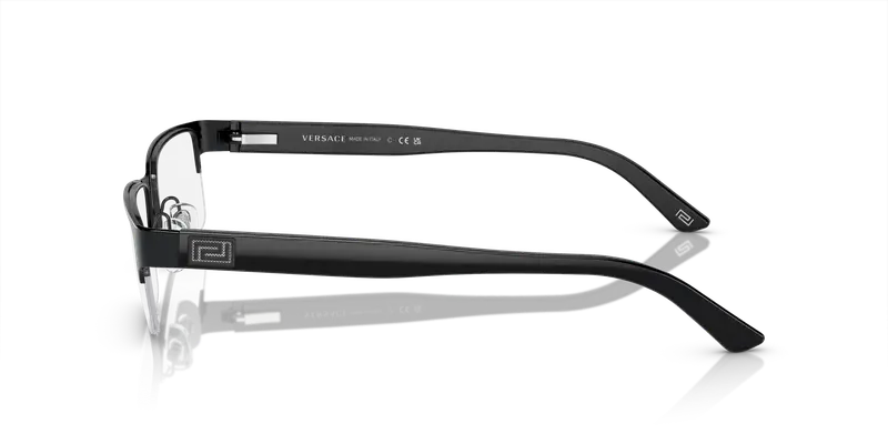 Versace Uomo VE1184 1261 Montature da vista Metallo Nero Trasparente Squadrata Normale miniatura 3