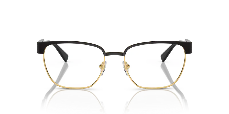 Versace Uomo VE1264 1436 Montature da vista Metallo Nero Trasparente Pillow Normale miniatura 2