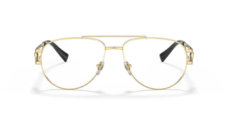 Versace Uomo VE1269 1002 Montature da vista Metallo Oro Pilot miniatura 2