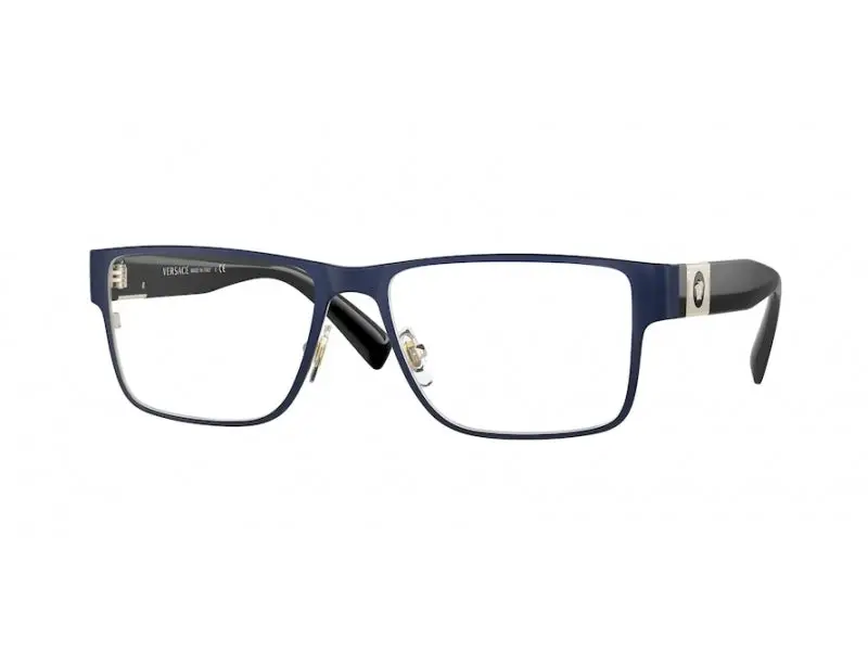 Versace Uomo VE1274 1468 Montature da vista Metallo Blu  Squadrata