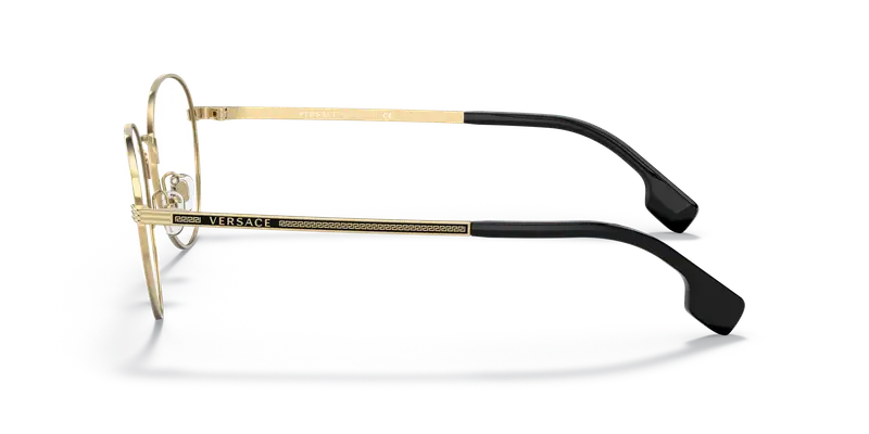 Versace Uomo VE1279 1002 Montature da vista Acciaio Oro Trasparente Pantos Normale miniatura 3