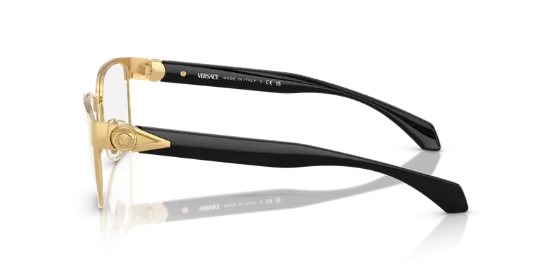 Versace Uomo VE1306 1002 Montature da vista Metallo Oro Trasparente Pillow Normale miniatura 3