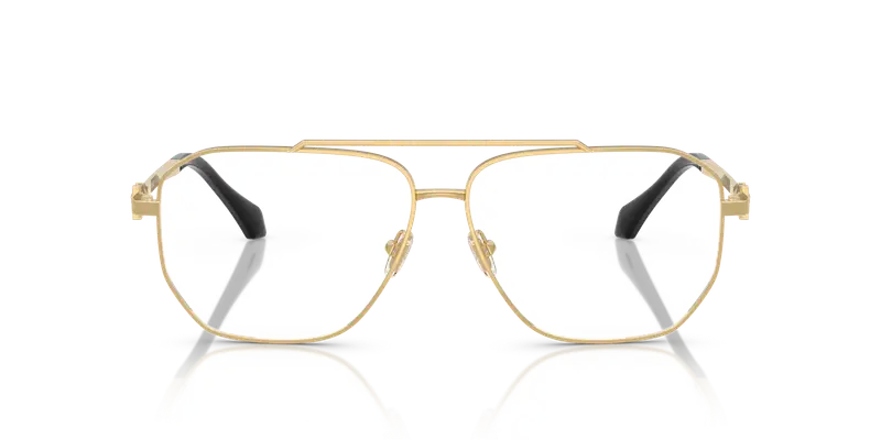 Versace Uomo VE1307 1002 Montature da vista Metallo Oro Trasparente Pilot Normale miniatura 2