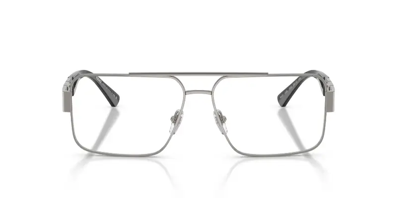 Uomo VE1308 1000 Montature da vista Acciaio Grigio Trasparente Pillow Normale miniatura 3
