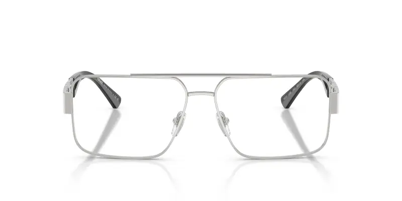 Uomo VE1308 1001 Montature da vista Acciaio Argento Trasparente Pillow Normale miniatura 3