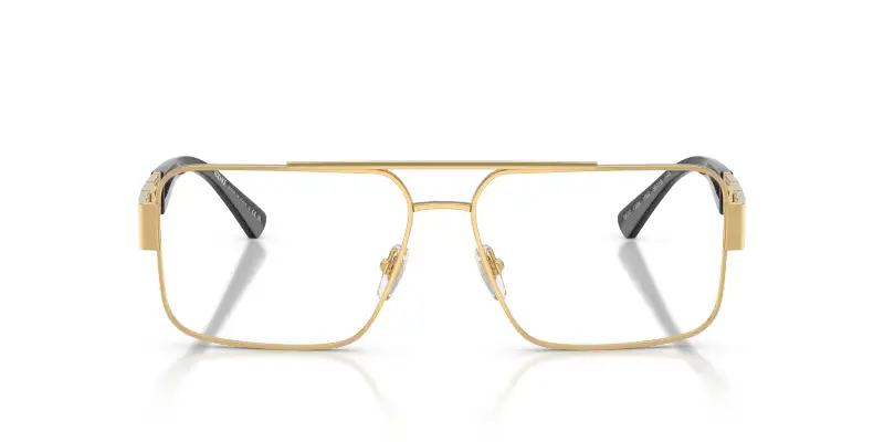 Uomo VE1308 1002 Montature da vista Acciaio Oro Trasparente Pillow Normale miniatura 3