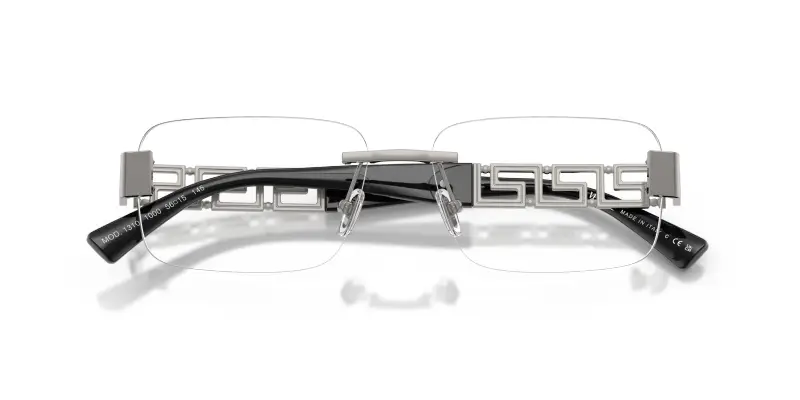 Uomo VE1310 1000 Montature da vista Metallo Grigio Trasparente Pillow Normale miniatura 2