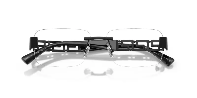 Uomo VE1310 1261 Montature da vista Metallo Nero Trasparente Pillow Normale miniatura 2