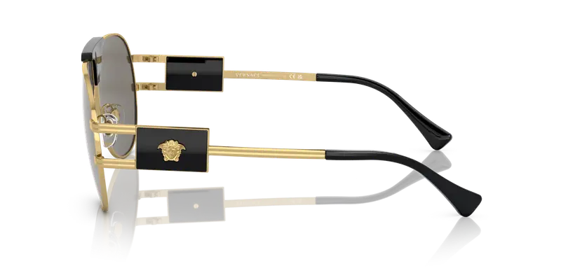 Versace Occhiali da sole Uomo Grigio 856707 miniatura 3