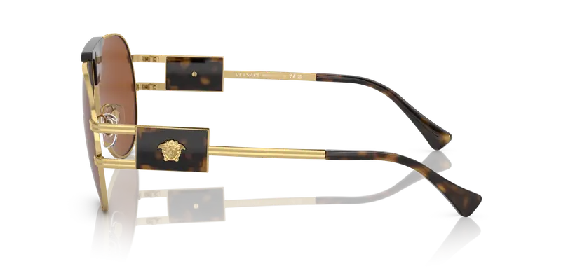 Versace Occhiali da sole Uomo Marrone 856709 miniatura 3