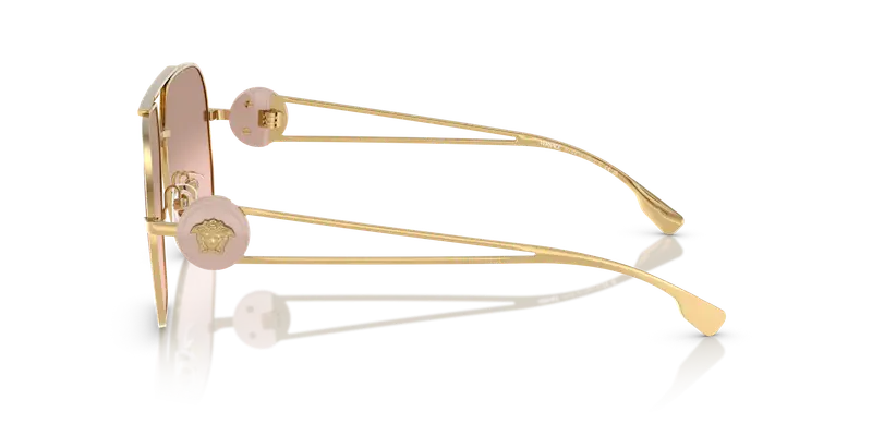 Versace Occhiali da sole Uomo Oro Rosa 835359 miniatura 3