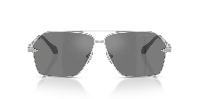 Versace Occhiali da sole Uomo Argento 846134 miniatura 2