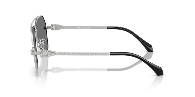 Versace Occhiali da sole Uomo Argento 846134 miniatura 3