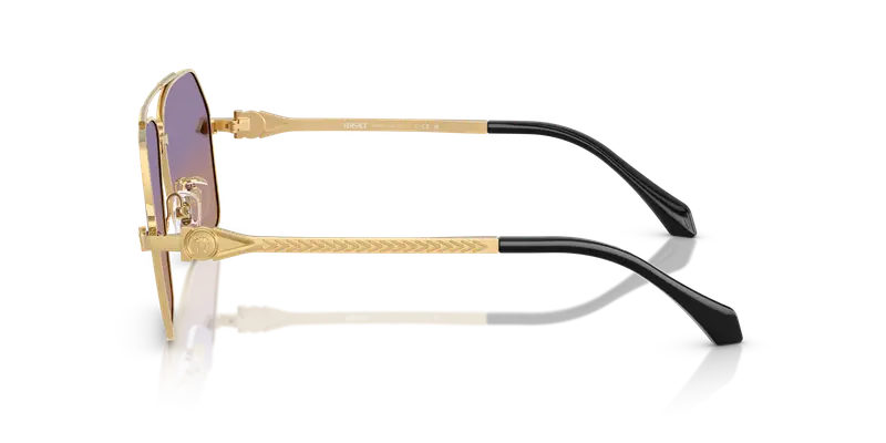 Versace Occhiali da sole Uomo Oro 846136 miniatura 3