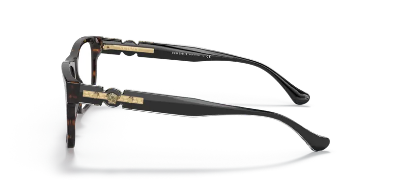 Versace Uomo VE3303 108 Montature da vista Plastica Havana Squadrata miniatura 3