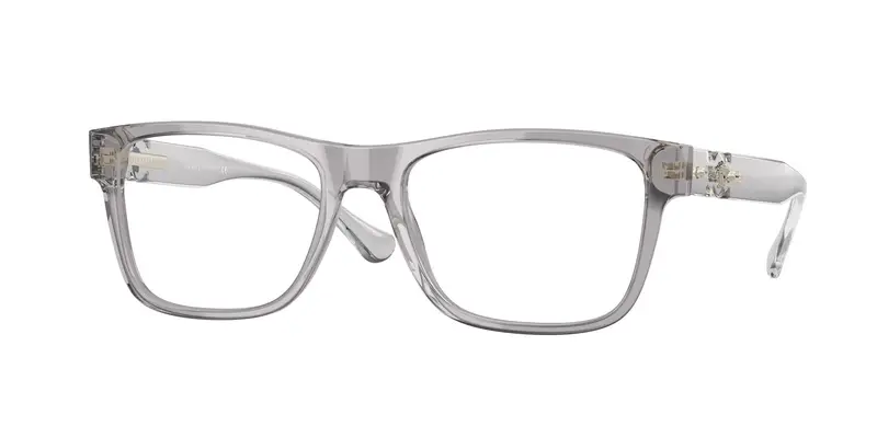 Versace Uomo VE3303 593 Montature da vista Acetato Grigio Trasparente Squadrata Normale