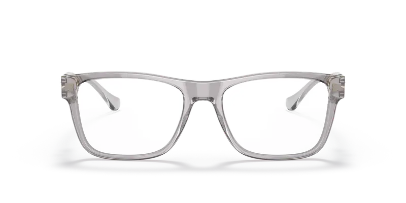 Versace Uomo VE3303 593 Montature da vista Acetato Grigio Trasparente Squadrata Normale miniatura 2