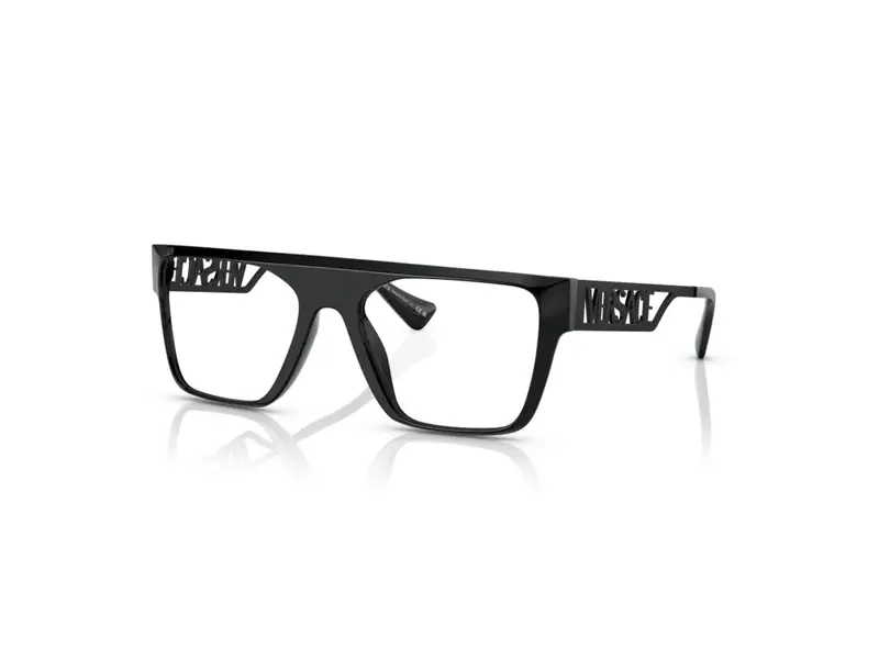 Versace Uomo VE3326U  5380 Montature da vista Acetato Nero Trasparente Squadrata Normale