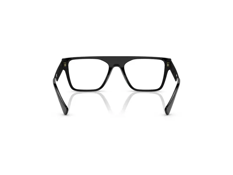 Versace Uomo VE3326U 5380 Montature da vista Acetato Nero Trasparente Squadrata Normale miniatura 3