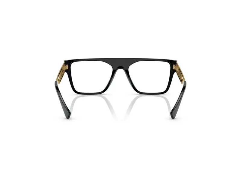 Versace Uomo VE3326U GB1 Montature da vista Acetato Nero Trasparente Squadrata Normale miniatura 3