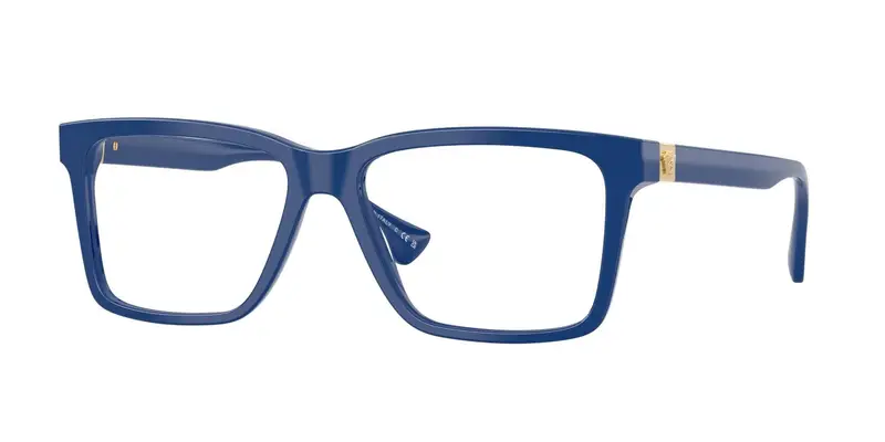 Versace Uomo VE3328  5450 Montature da vista Acetato Blu Trasparente Squadrata Normale