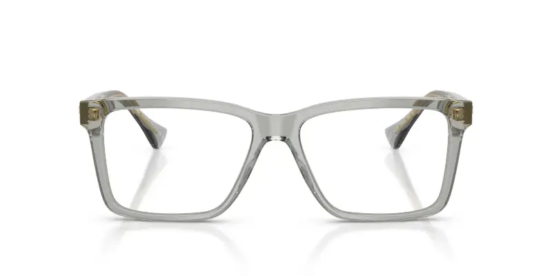 Uomo VE3328 5496 Montature da vista Acetato Grigio Trasparente Squadrata Normale miniatura 3