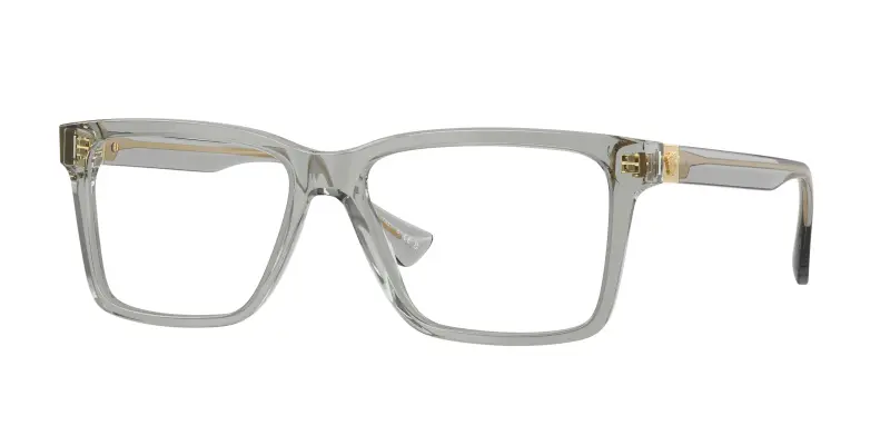 Uomo VE3328 5496 Montature da vista Acetato Grigio Trasparente Squadrata Normale