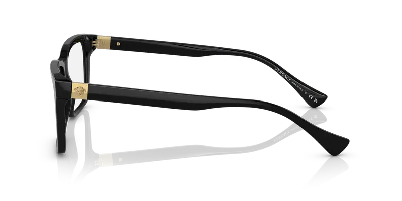 Versace Uomo VE3328 GB1 Montature da vista Acetato Nero Squadrata miniatura 3