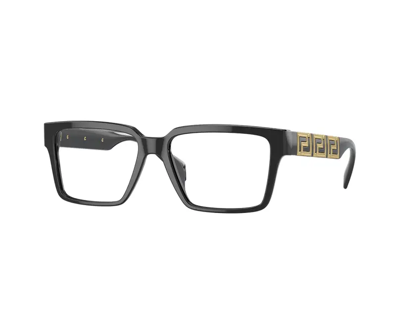 Uomo VE3339U GB1 Montature da vista Acetato Nero Squadrata